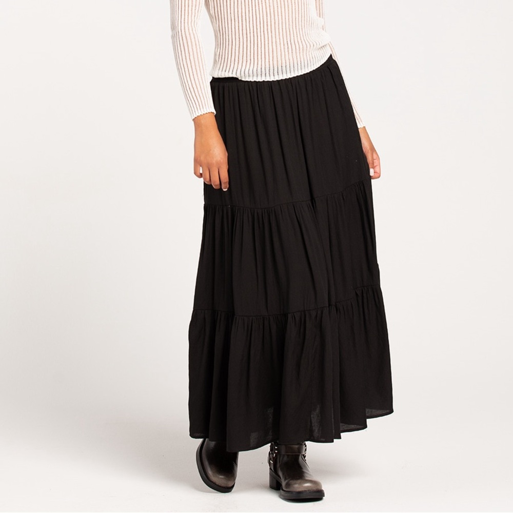 Cotton Candy LA Tiered Maxi Skirt